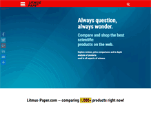 Tablet Screenshot of litmus-paper.com